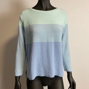 ⚪️ ☁️ NWT COTTON COUNTRY/ BLUE PULLOVER